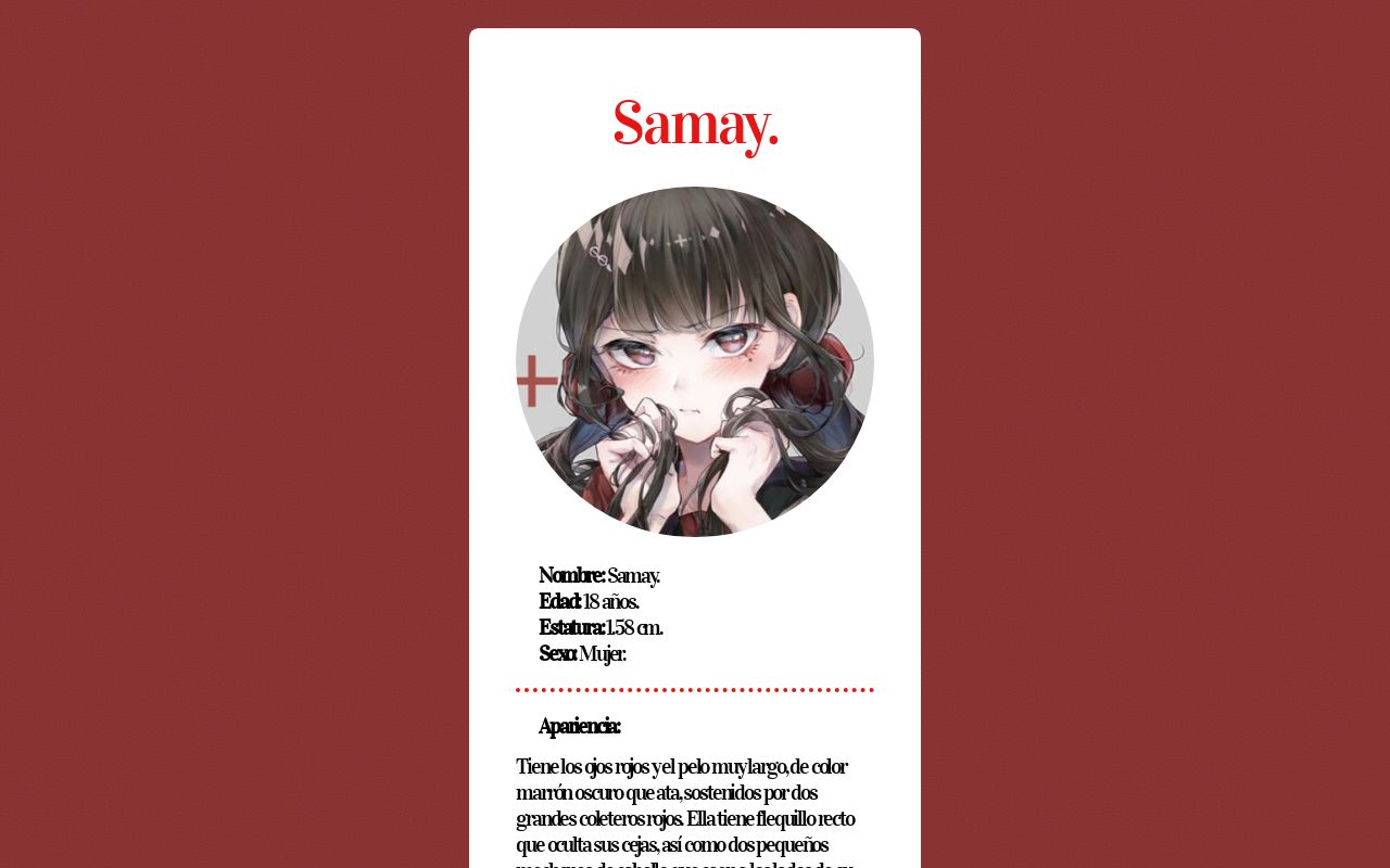 Carrd profile picture for @samay